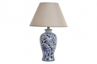 Stolní lampa FLORAL BLUE porcelán 40x60