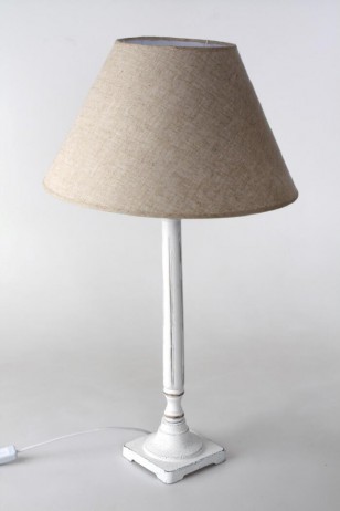 Stolní lampa \BROWN&WHITE-metal\ 40x70cm