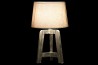 Stolní lampa \DARK GREY WOOD\ 30x30x49cm
