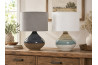 Stolní lampa \DUO\ 20x20x28/kamenina/2b.