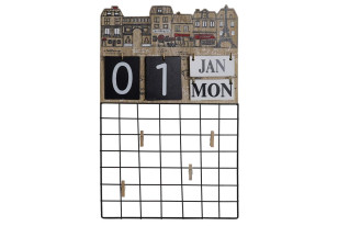 Kalendář + memo \FRENCH\ 30x3.5x47cm