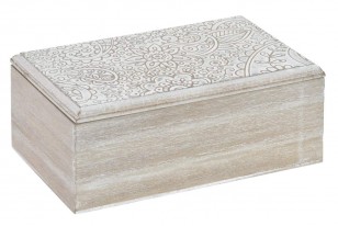 Dřevěná krabice \MANDALA\ 19.5x11.5x8cm