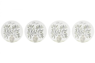 Sada 4ks podtácků \OLIVA\ 10x10x0.5cm