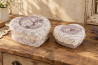 Sada 2ks krabic \CLOTH HEART\ 15x15x6cm