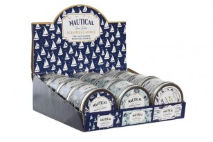 Svíčka v plechu \NAUTICAL\ 7.5x5/3dr.