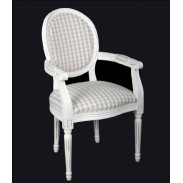 Židle \CHAIR WOOD LINEN\ 57x60x93cm
