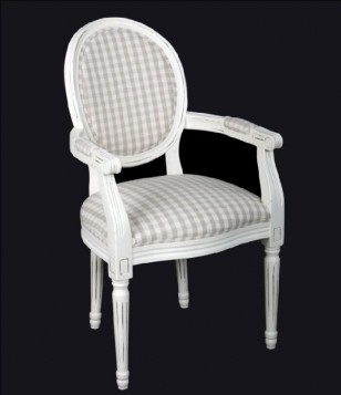 Židle \CHAIR WOOD LINEN\ 57x60x93cm