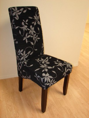 Židle \FLORAL DARK\ 48x49x107cm