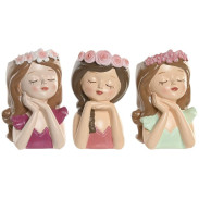 Květináč hlava \DÍVKA I.\ 10x9x15/3dr.