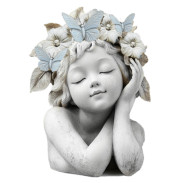 Květináč hlava \DÍVKA\ magnez 24x20x33cm
