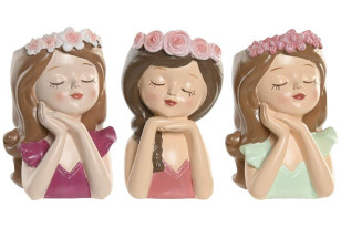 Květináč hlava \DÍVKA I.\ 10x9x15/3dr.