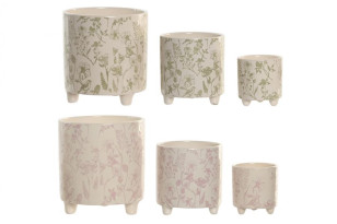 Sada 3ks květináčů \LOUKA\ 13.7x14.7/2b.