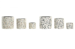 Sada 3ks květináčů \TERRAZO\ 13x13/2b.