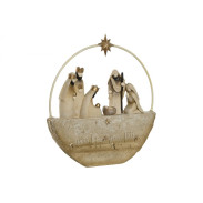 Dekorace \BETLÉM BEIGE\ 22.5x4x25cm