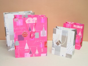 Ván. taška \pink&silver\ 32x26x14/2dr.