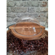 Prkénko na sýr s poklopem pvc 29x25x10cm