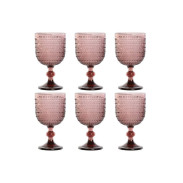 Sklenice 6ks \PINK BUBBLY\ 8x8x17/325ml