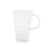 Skleněný hrnek \GRATED\ 10.5x8x12/300ml