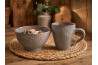 Hrnek \GREY RELIEF\ 13.5x9.5x10.5/325ml