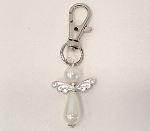 Klíčenka \ANDĚL KORÁLEK\ 3x2.5x0.7cm