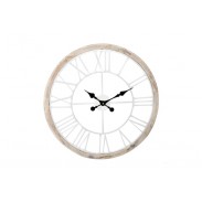 Nástěnné hodiny \WHITE\ 60x5x60cm/dřevo