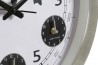 Nástěnné hodiny \MAPA\- alu 45.5x5cm
