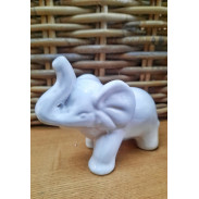 Soška slon \BÍLÝ\ 8.5x10.5x5cm/porcelán