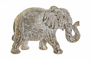 Soška slon \GOLDEN DECAPE\ 17x7.5x11.5cm