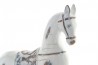 Soška kůň \AGED WHITE\ 21x7x26cm-resin