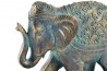 Soška slon \GOLDEN BLUE\ 18x6x15.5-resin