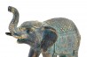 Soška slon \GOLDEN BLUE\ 11x5.5x11-resin