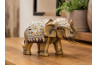 Soška slon \AGED GOLDEN\ 18x9x12-resin