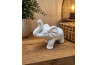Soška slon \BÍLÝ\ 8.5x10.5x5cm/porcelán