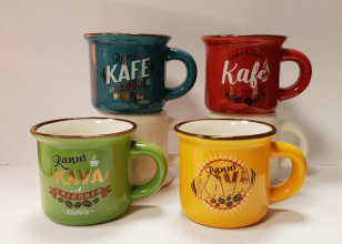 Hrnek \NA KAFÍČKO\ 7.5x5.7x5/75ml/6dr.