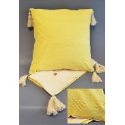 Povlak na polštář \yellow cotton\ 45x45