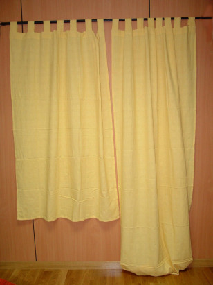 Závěs \yellow cotton\ 110x260cm