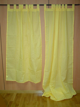 Záclona \yellow cotton\ 110x260cm