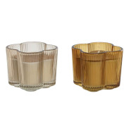 Svíčka ve skle \ČTYŘLÍSTEK\ 10x10x8/175g