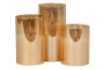 Sada 3ks LED svíček \AMBER\ 10-15x7.5cm